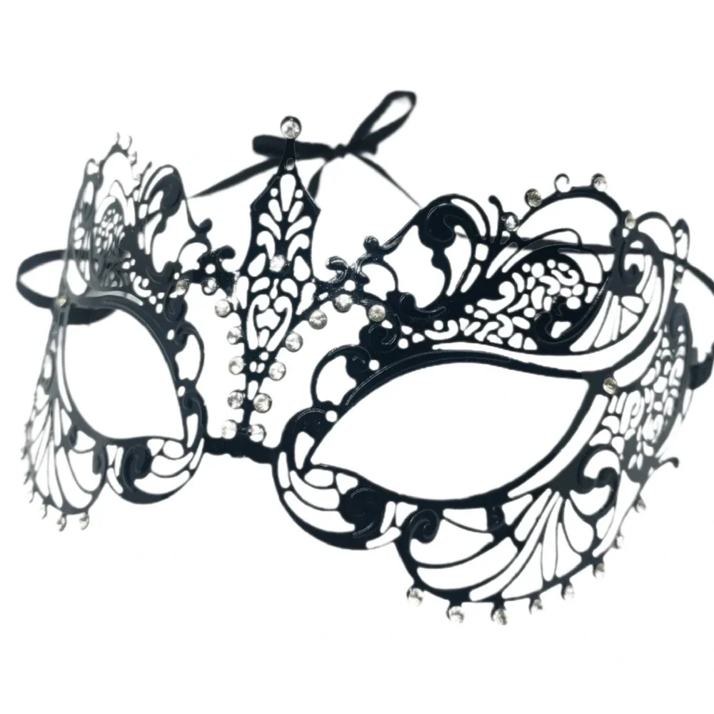 Metal and Crystal Masquerade Ball Mask SKUJ078